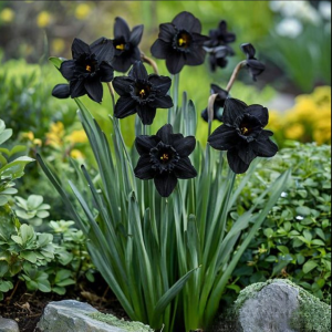 Нарцисс Тень Королевы купить по цене от 500р. в интернет-магазине «Посадика» с доставкой почтой в в Шалие и по всей России – [изображение №1].